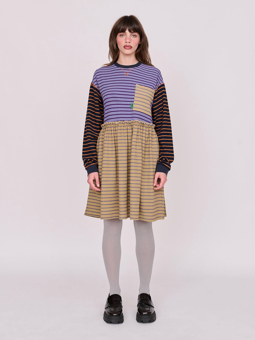 Mixed Stripe Sally Dress