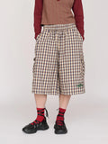 All Aboard Long Check Shorts