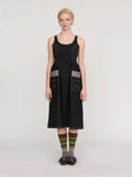 Happy Sad Sleeveless Denim Dress