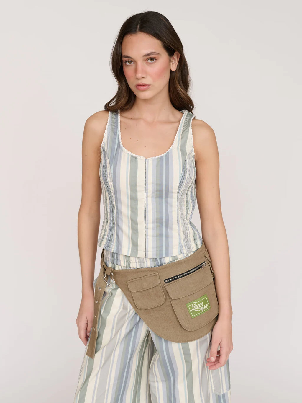 Super Stripey Hook And Eye Top