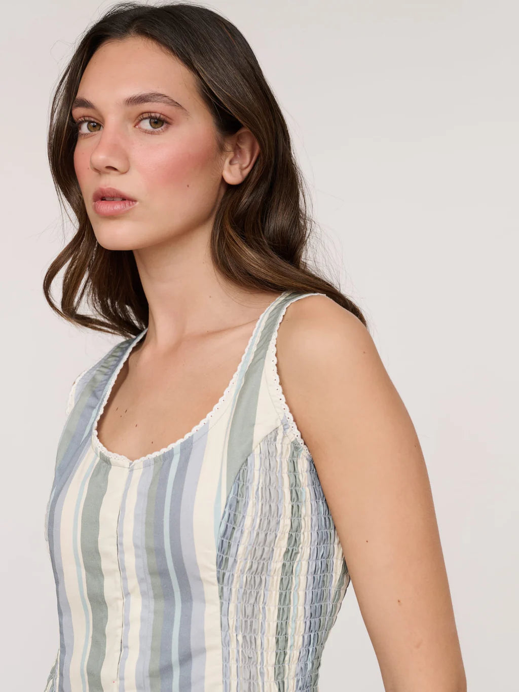 Super Stripey Hook And Eye Top