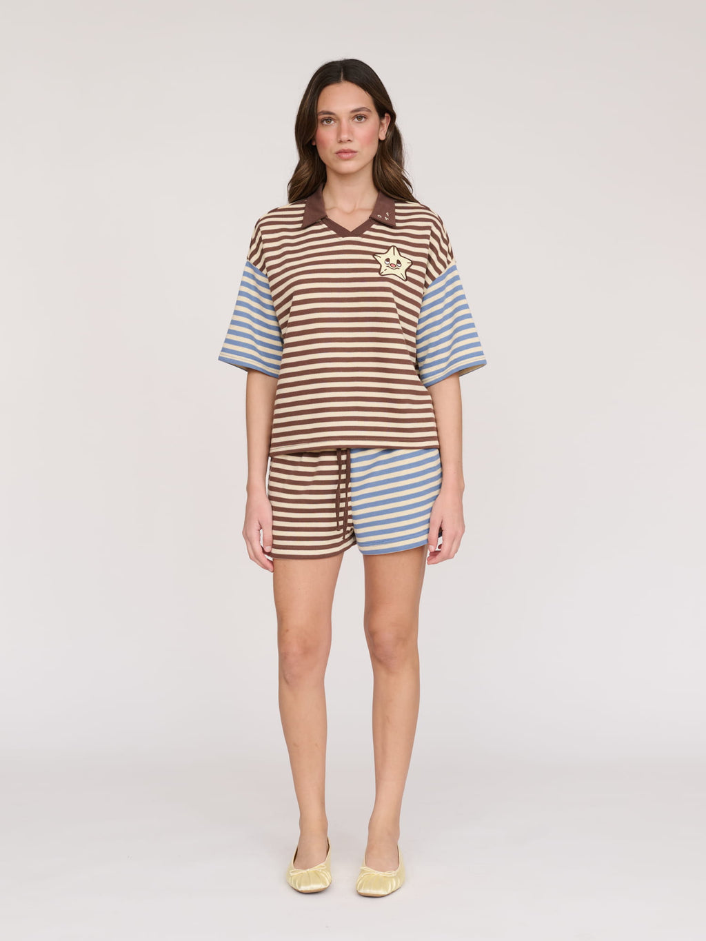 Mixed Stripe Shorts