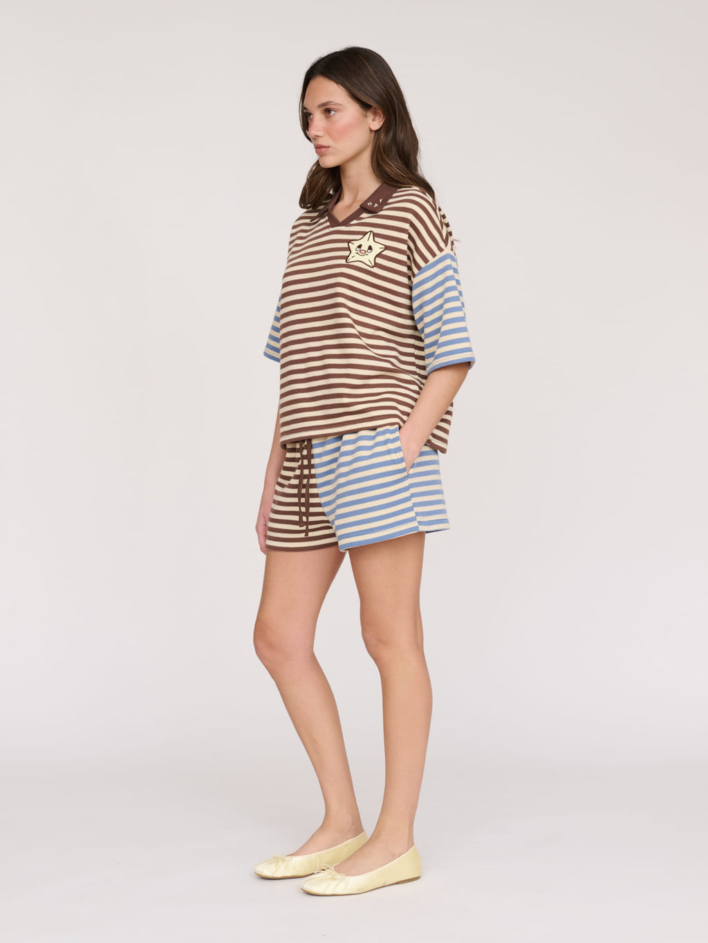 Mixed Stripe Shorts