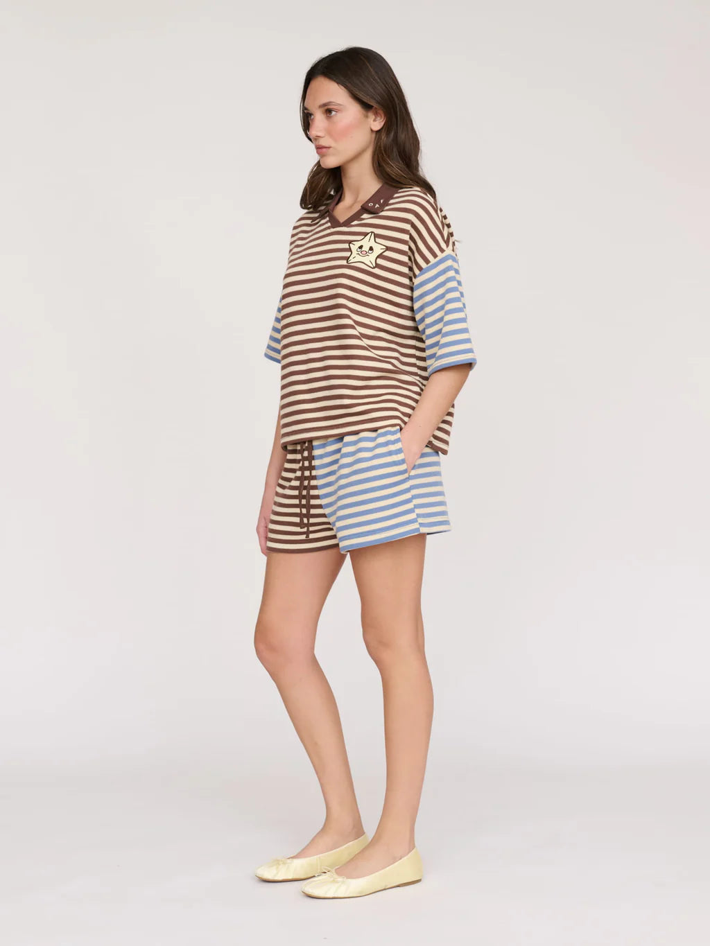 Mixed Stripe Shorts