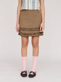 Frill Check Mini Skirt