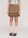 Frill Check Mini Skirt