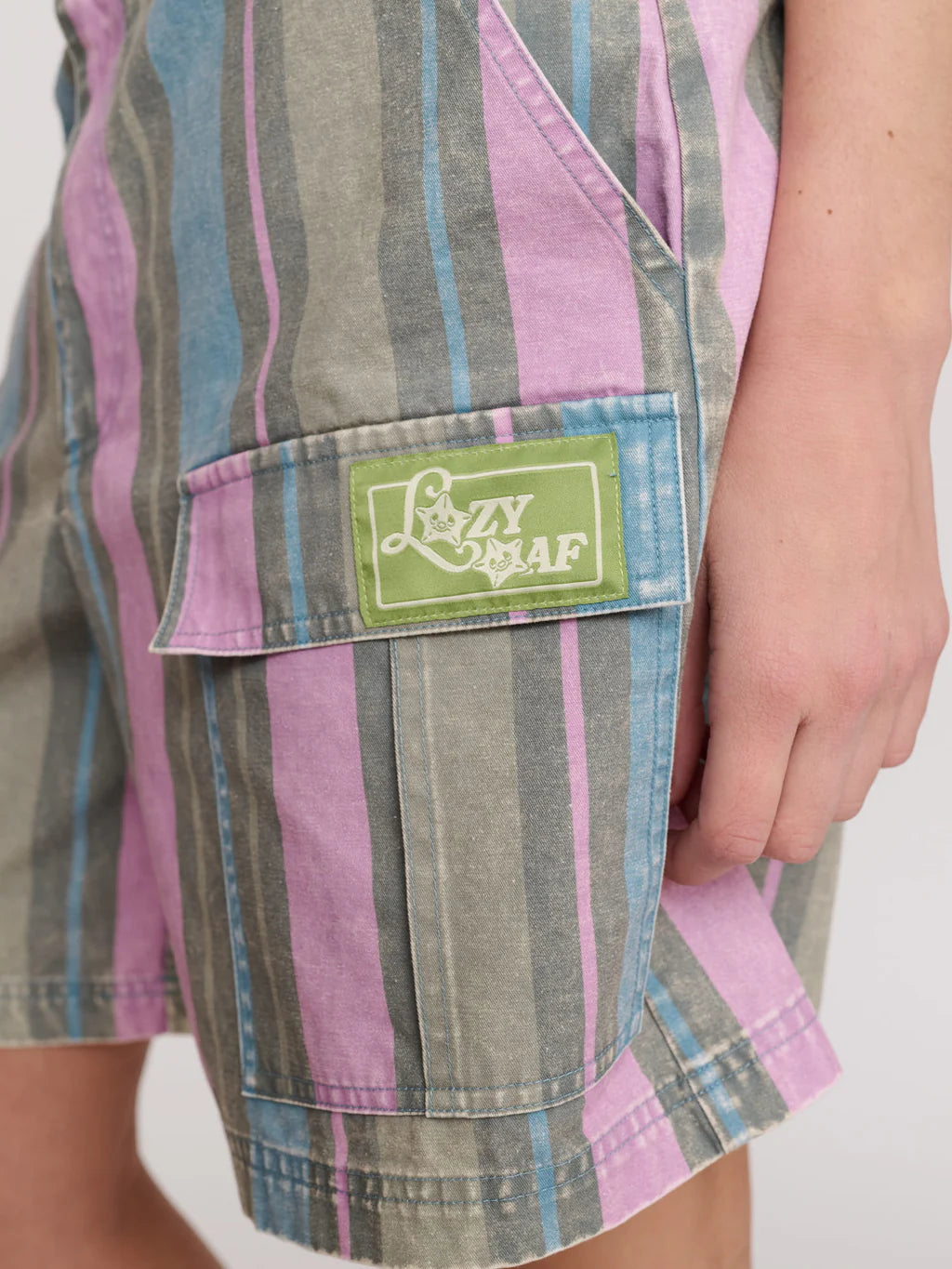Camp Out Stripe Cargo Shorts