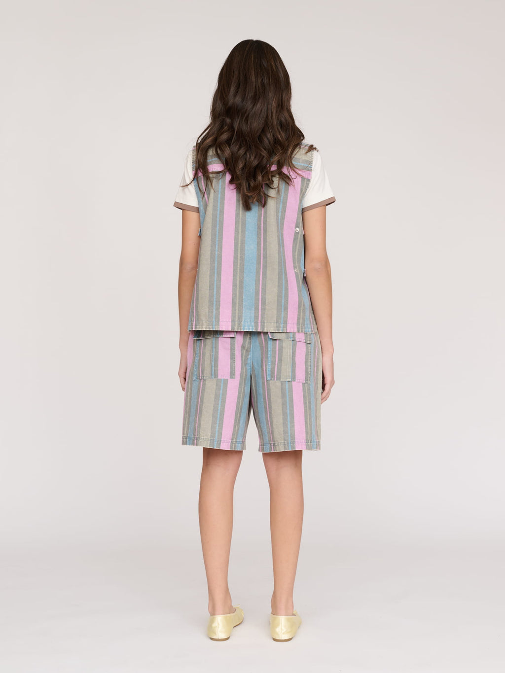 Camp Out Stripe Gilet