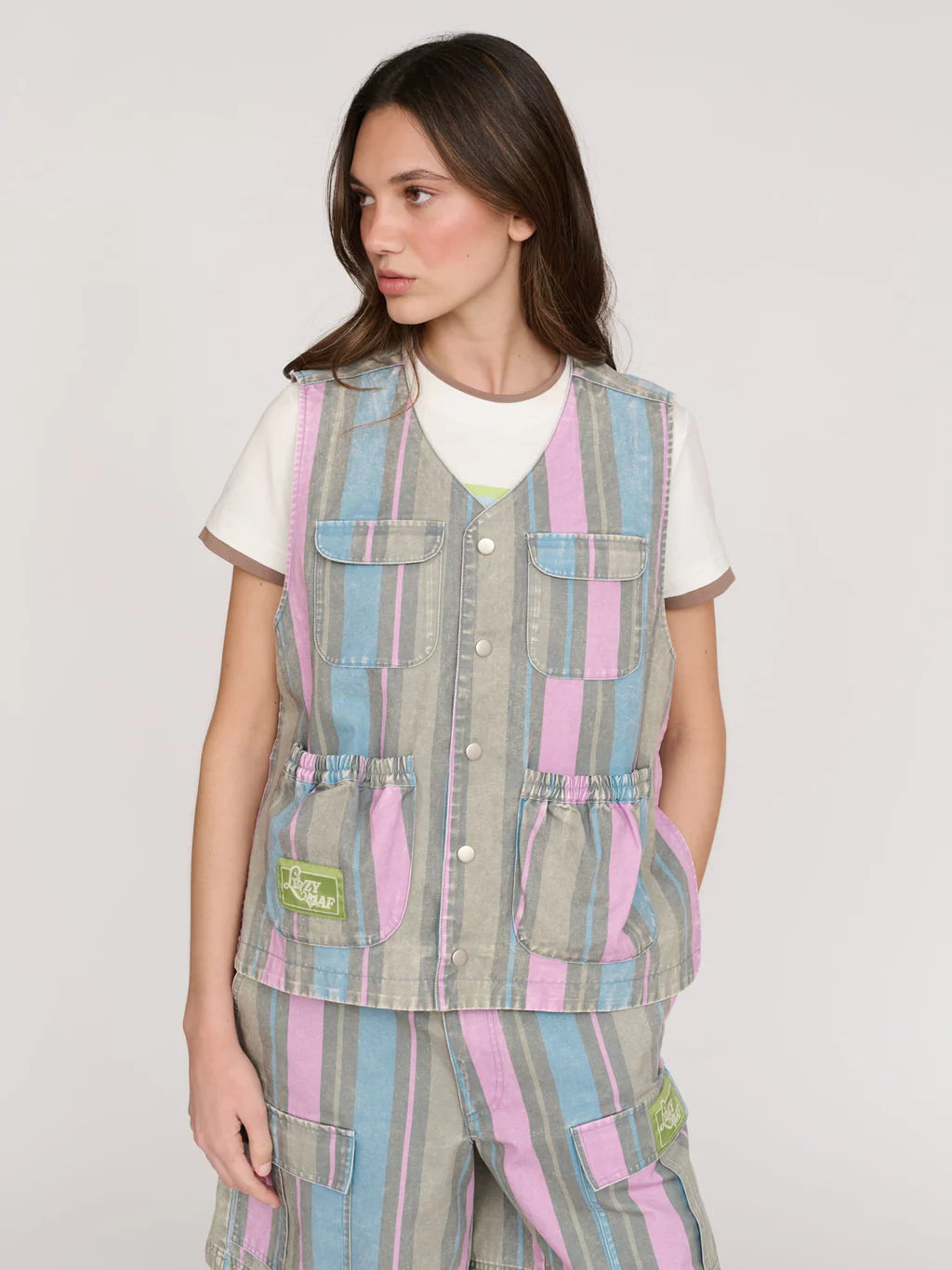Camp Out Stripe Gilet
