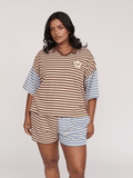 Mixed Stripe Polo Shirt