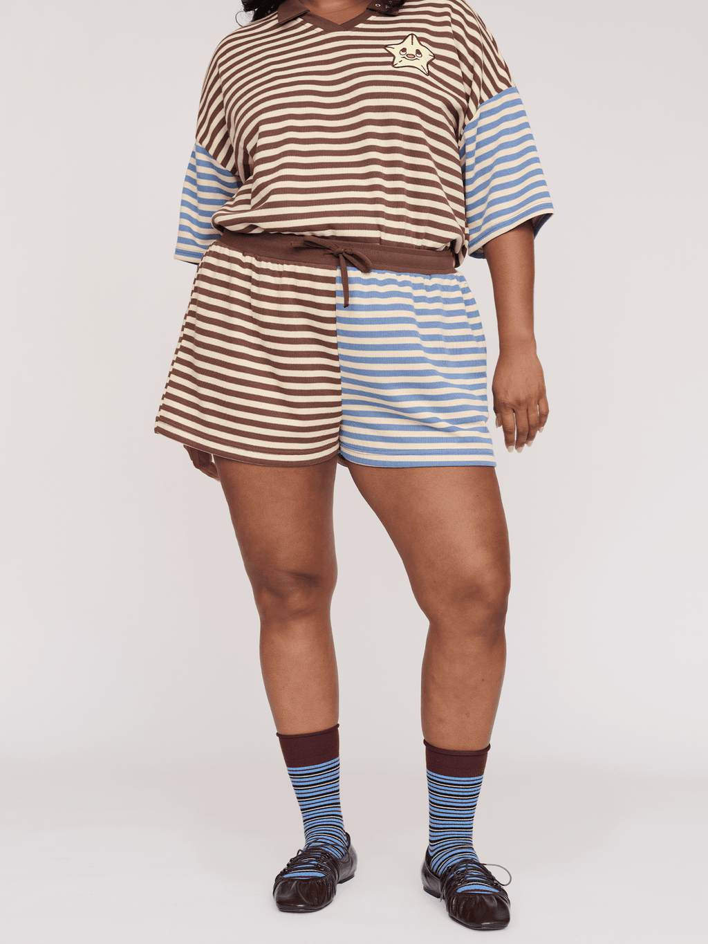 Mixed Stripe Shorts