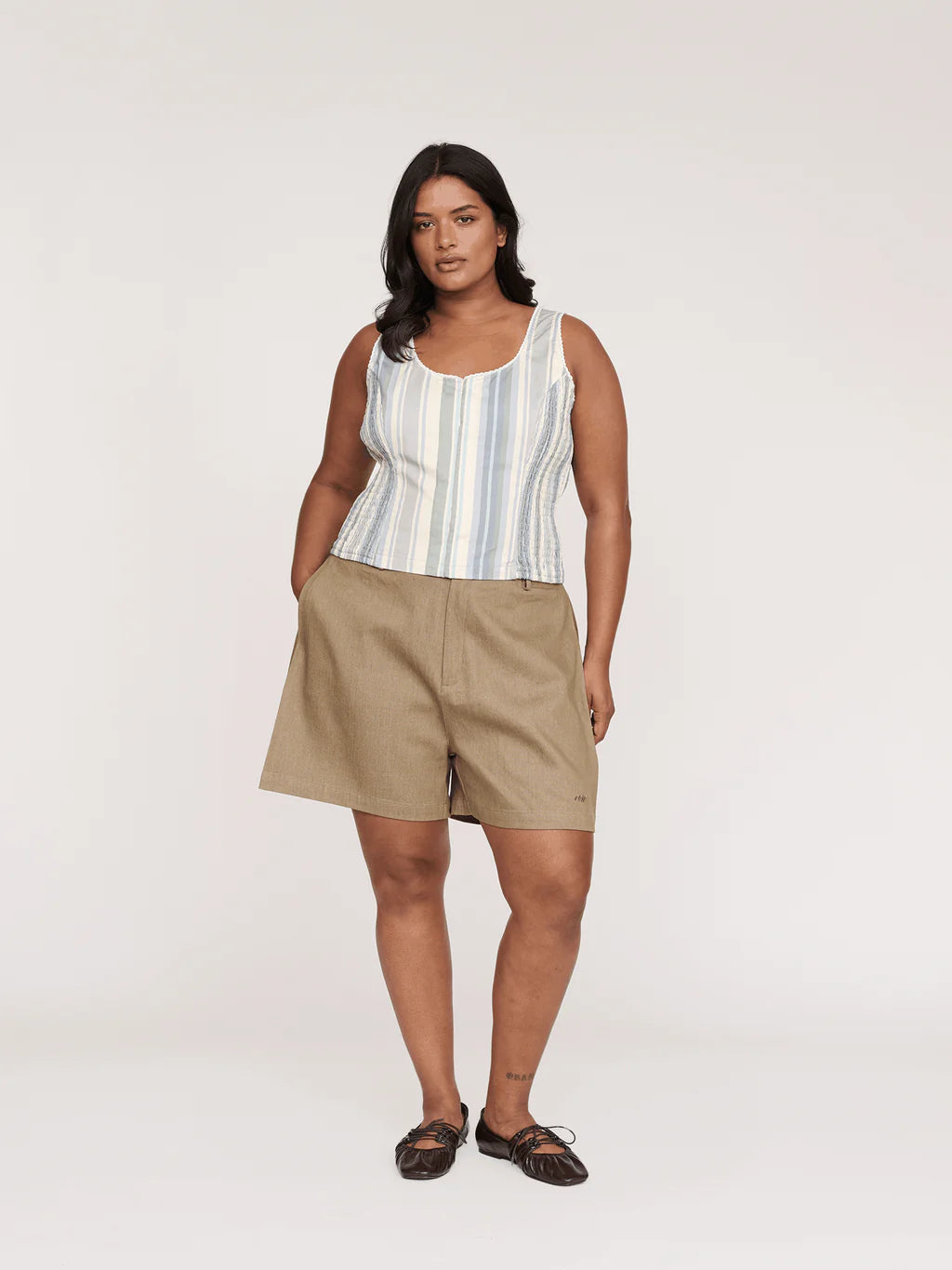 Super Stripey Hook And Eye Top