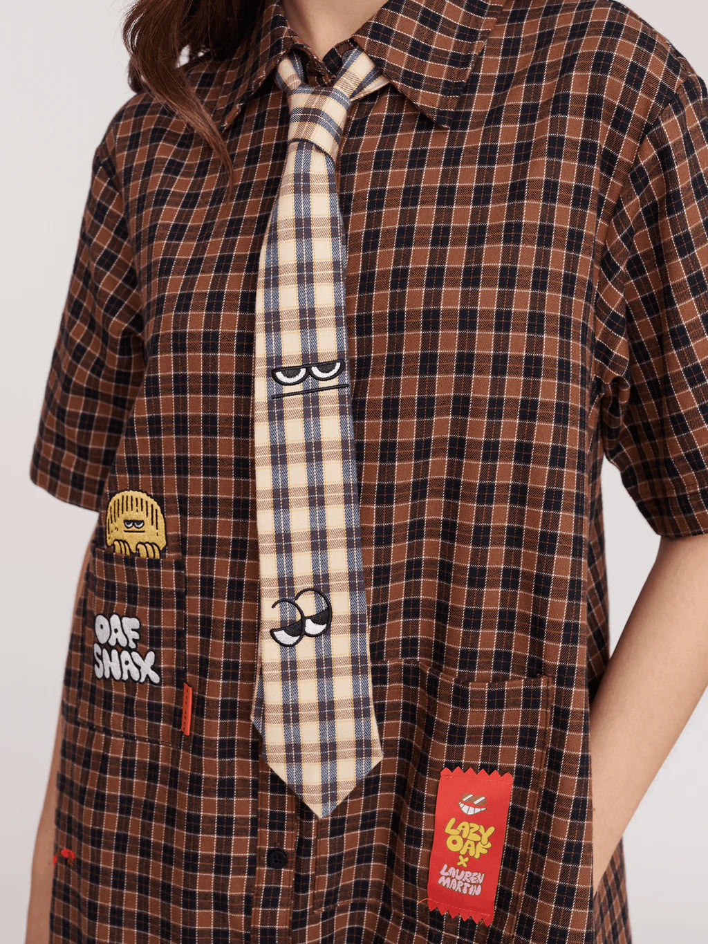 LO x Lauren Martin Oaf Snax Tie Dress