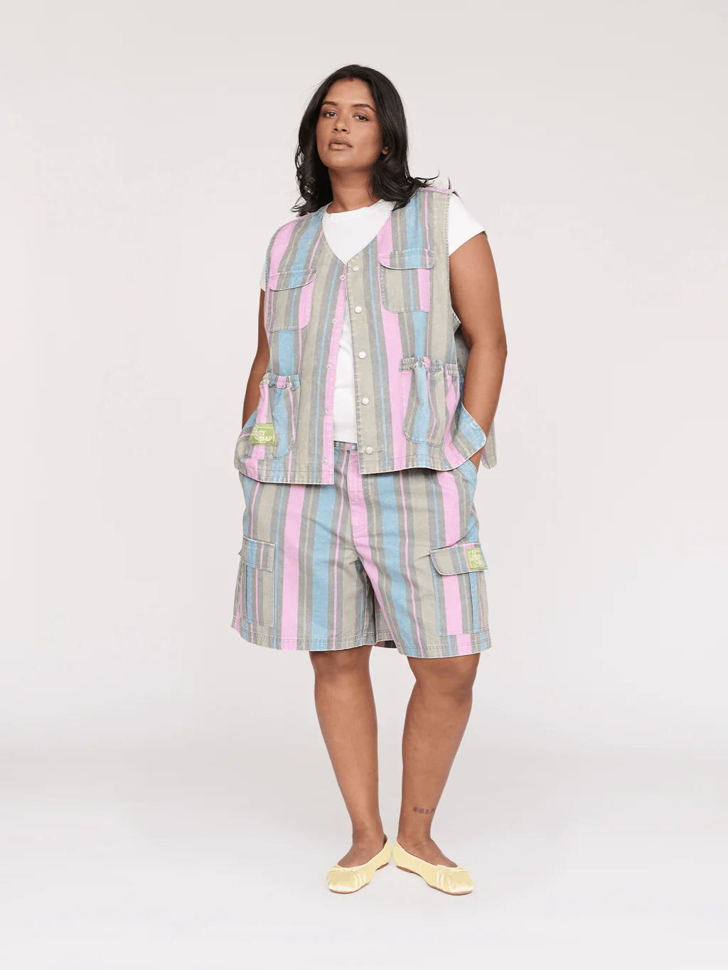 Camp Out Stripe Gilet