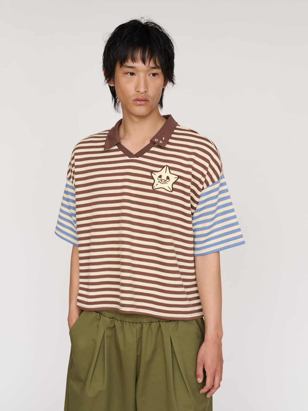 Mixed Stripe Polo Shirt