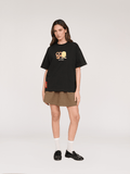 LO x Lauren Martin Oaf Snax Black T-shirt
