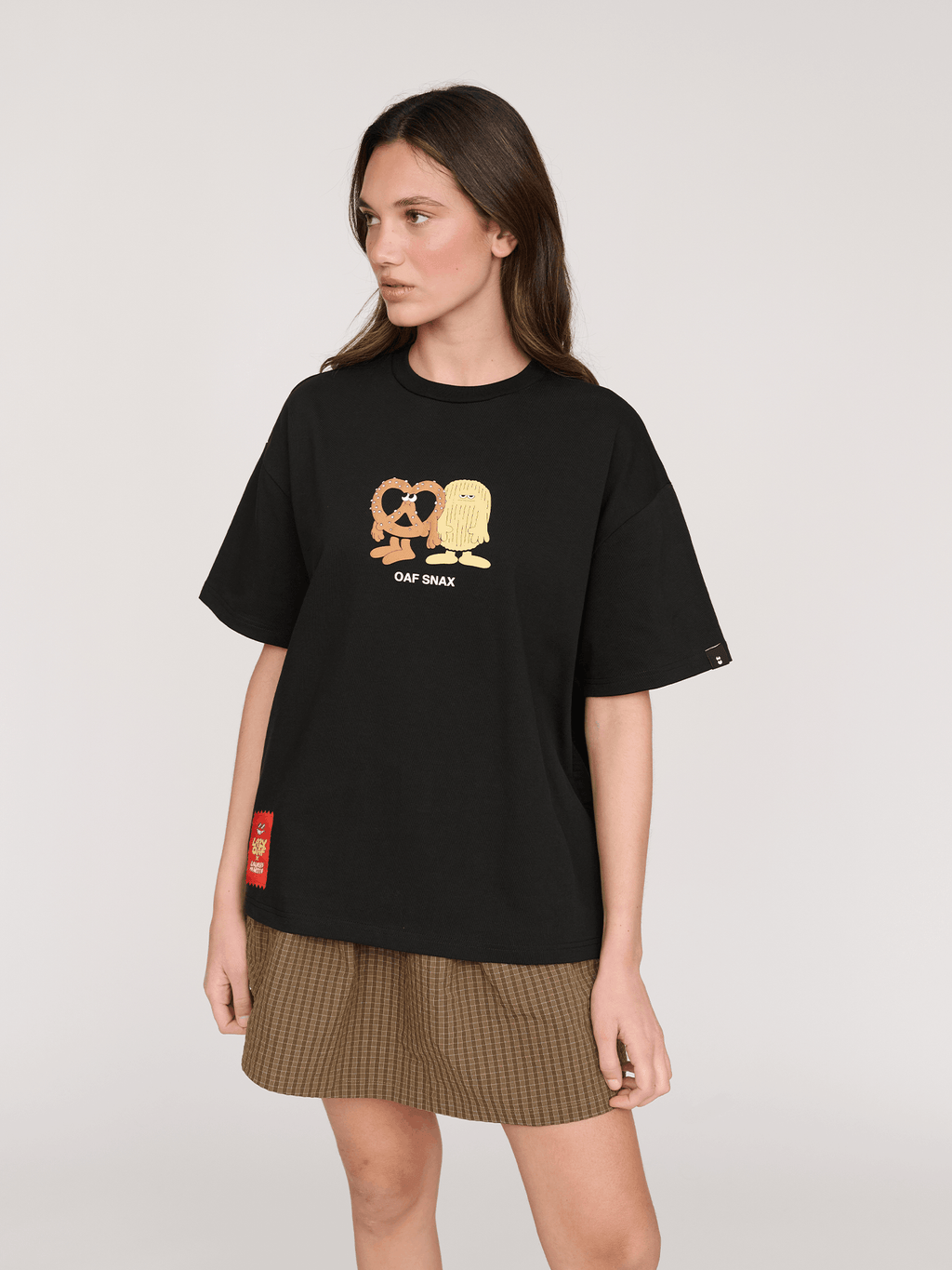 LO x Lauren Martin Oaf Snax Black T-shirt