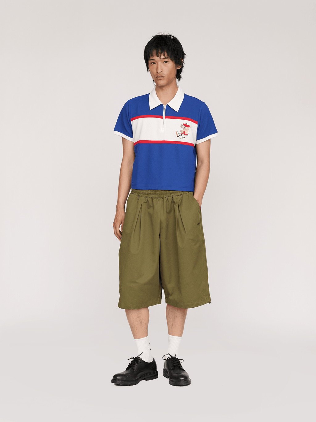 LO x Lauren Martin Apple Zip Polo