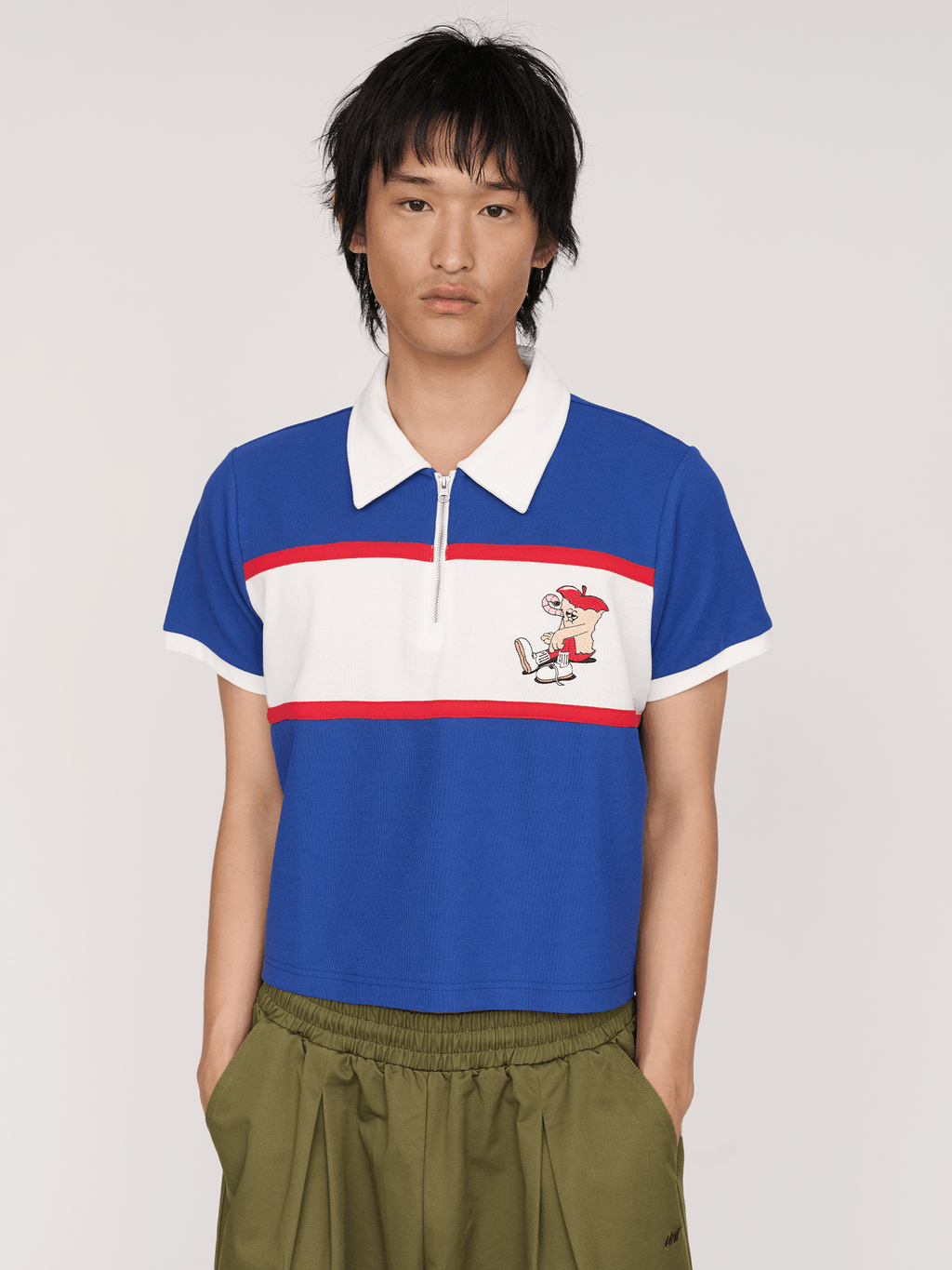 LO x Lauren Martin Apple Zip Polo