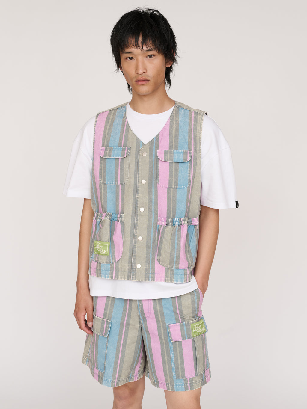 Camp Out Stripe Gilet