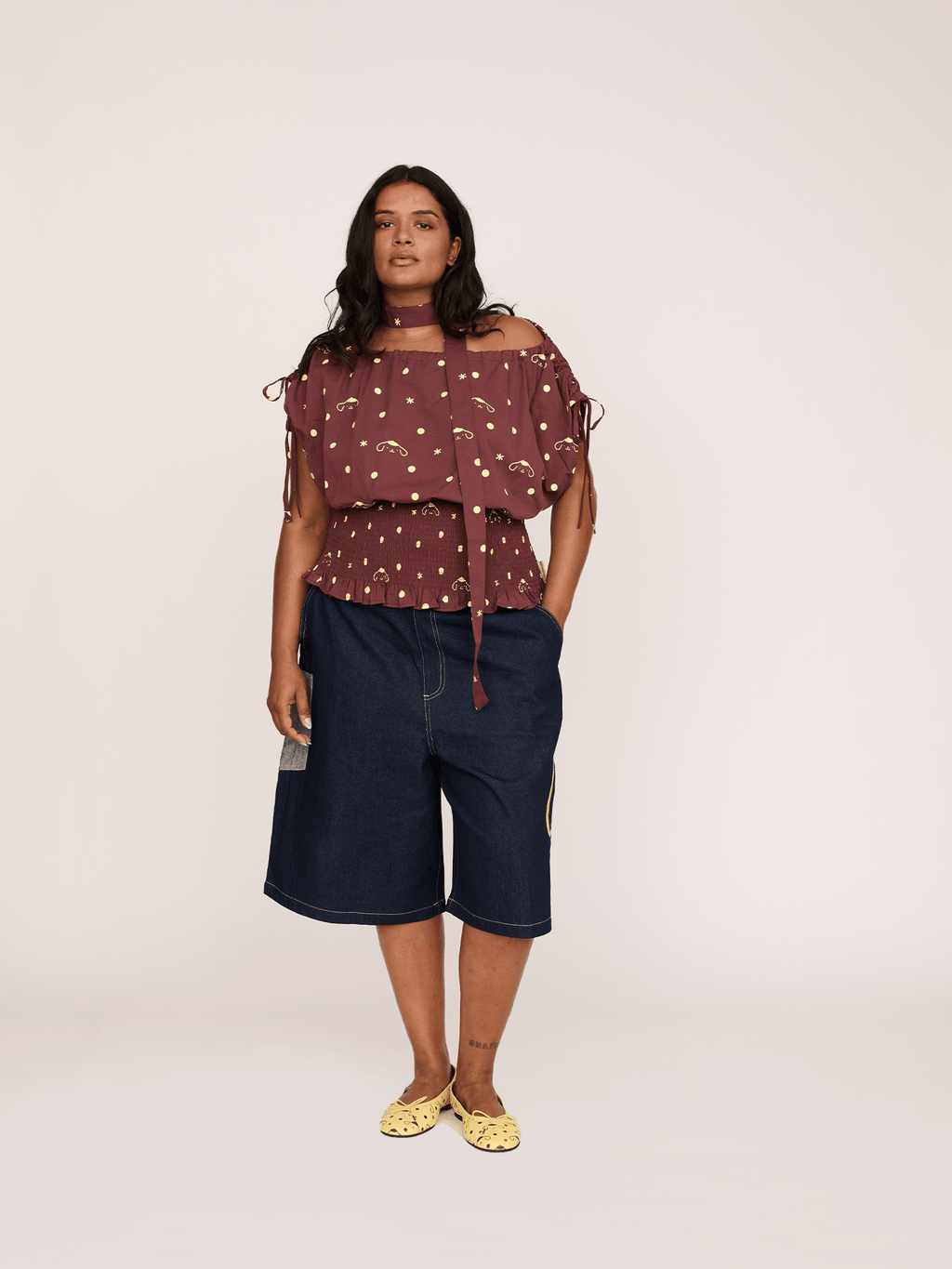 Pompompurin Polka Dot Top - PRE-ORDER SHIPS MID AUGUST