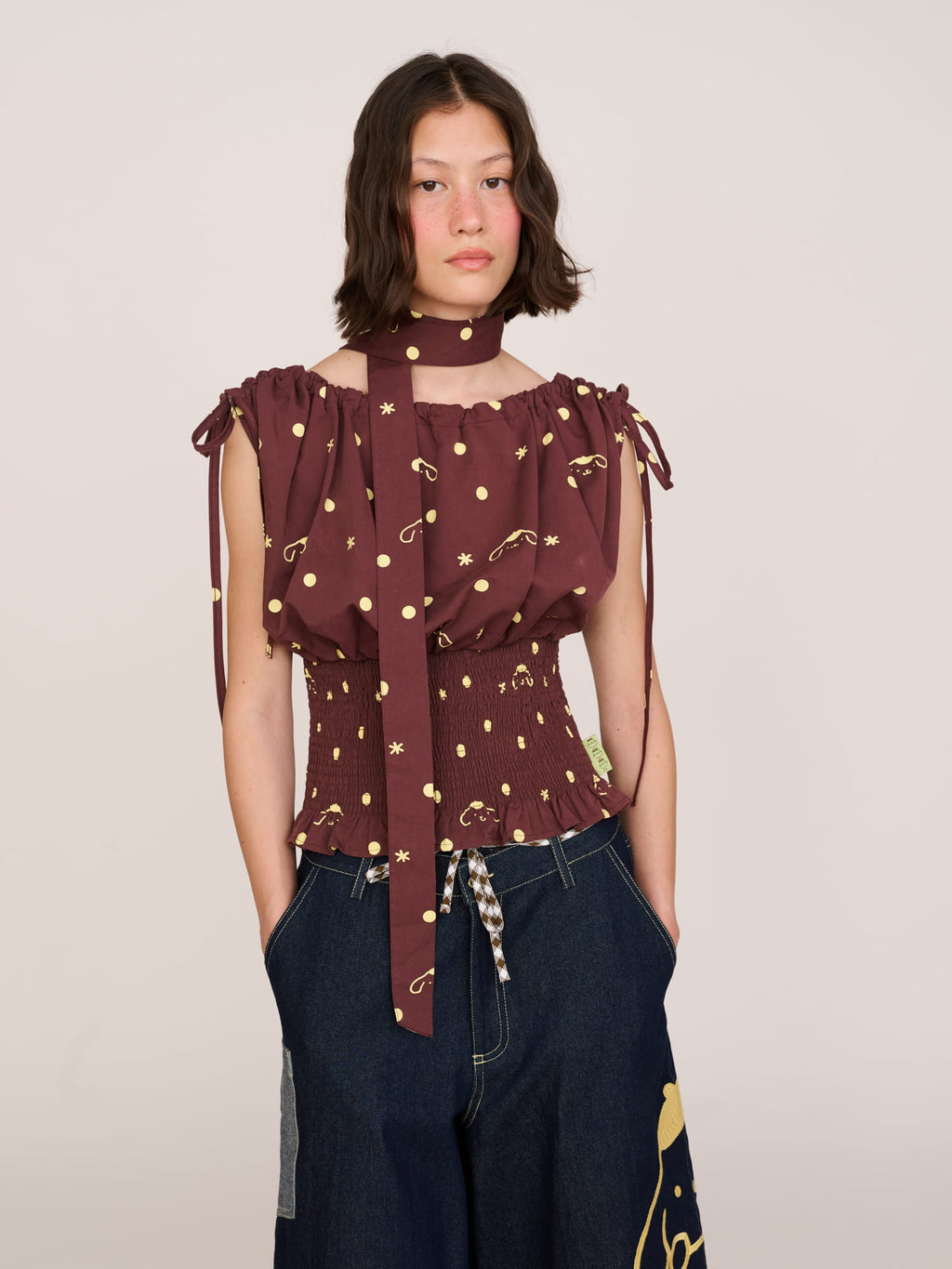 Pompompurin Polka Dot Top - PRE-ORDER SHIPS MID AUGUST