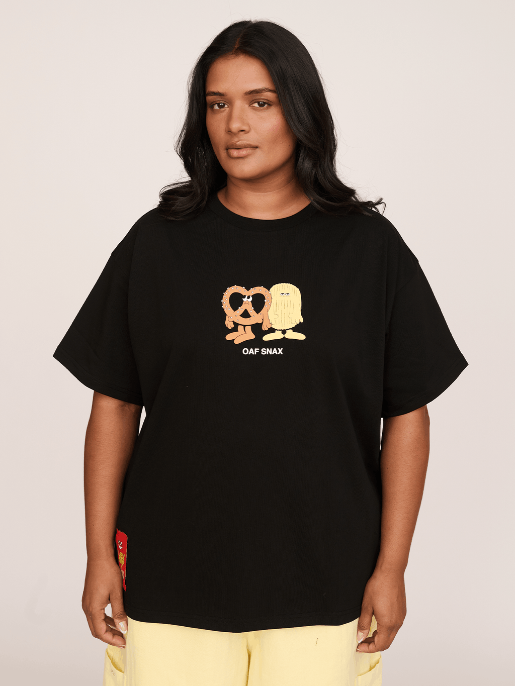 LO x Lauren Martin Oaf Snax Black T-shirt