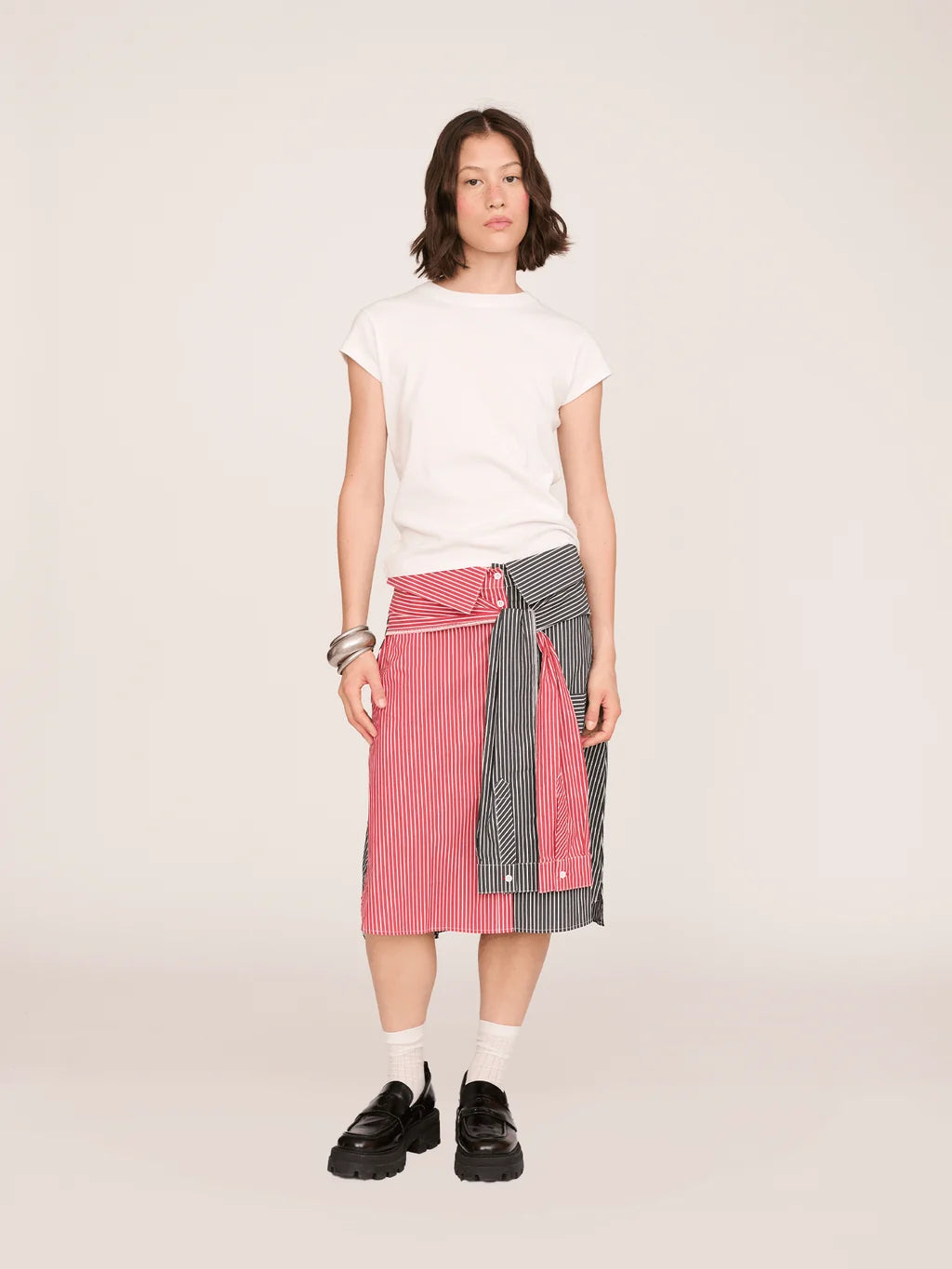Collared Midi Skirt