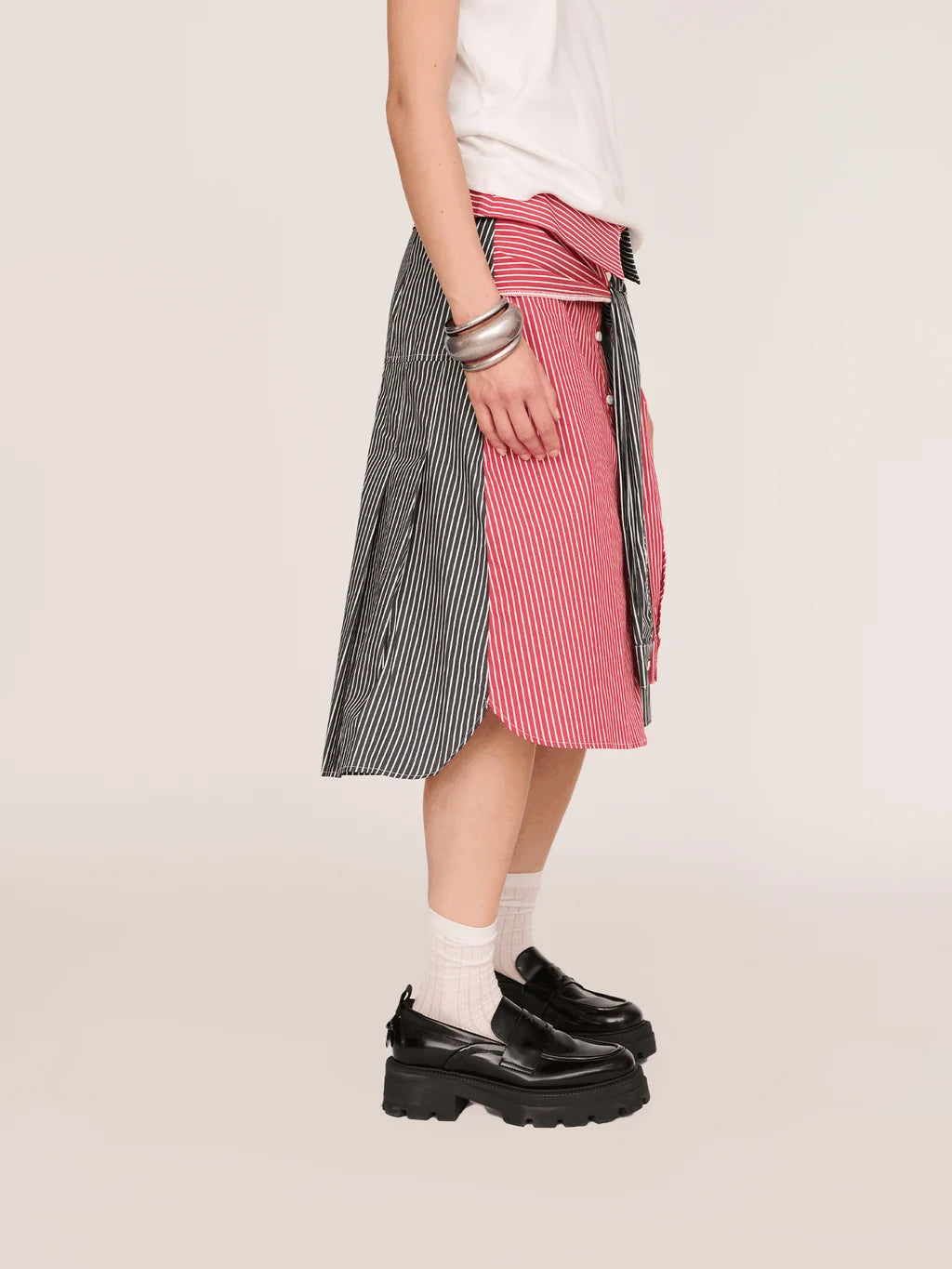 Collared Midi Skirt