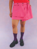 Wrap Utility Mini Skirt