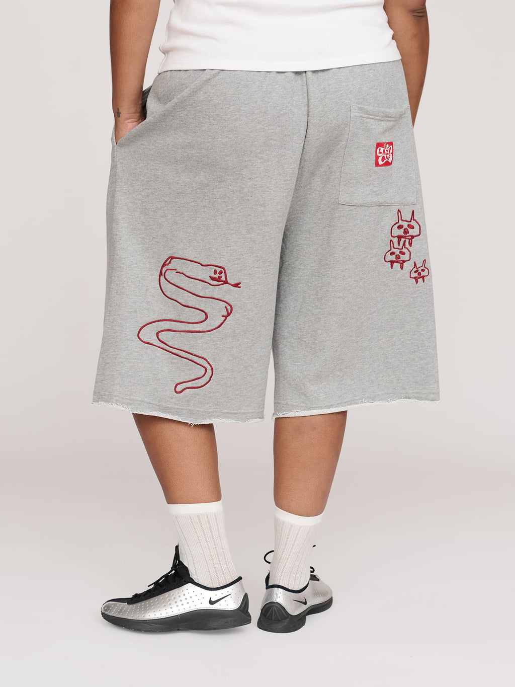 Creepy Friends Grey Marl Shorts