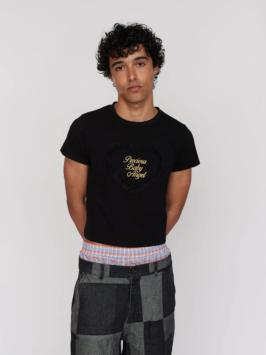 Black Precious Baby Angel Fitted Tee - PRE-ORDER