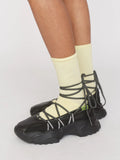 Happy Sad Lace Up Ballet Sneaker