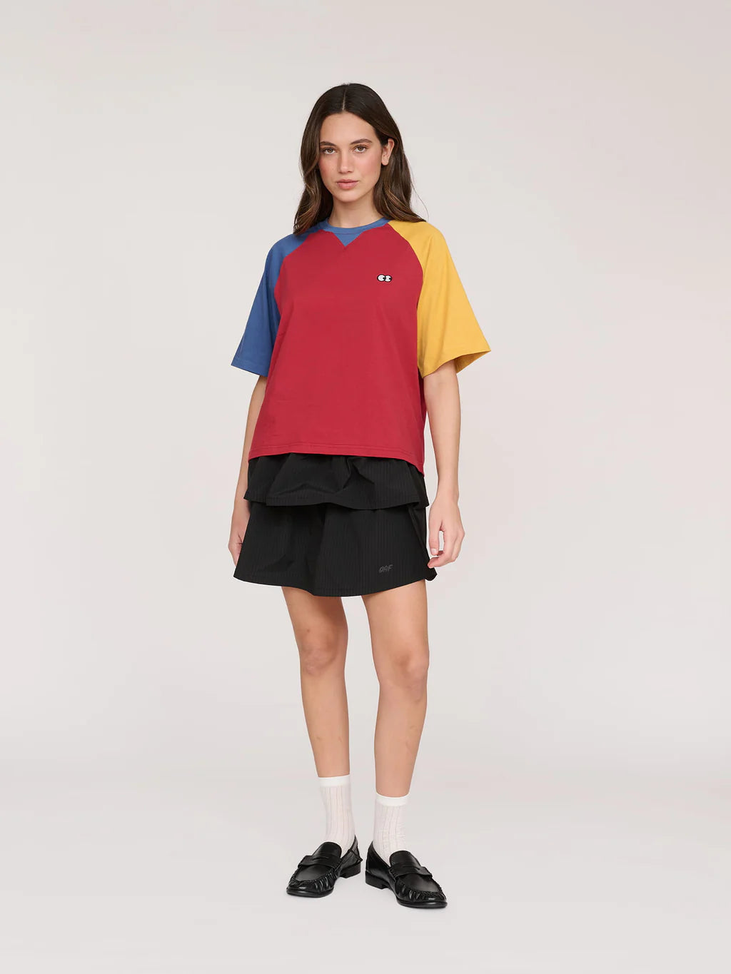 Double Tier Mini Skirt