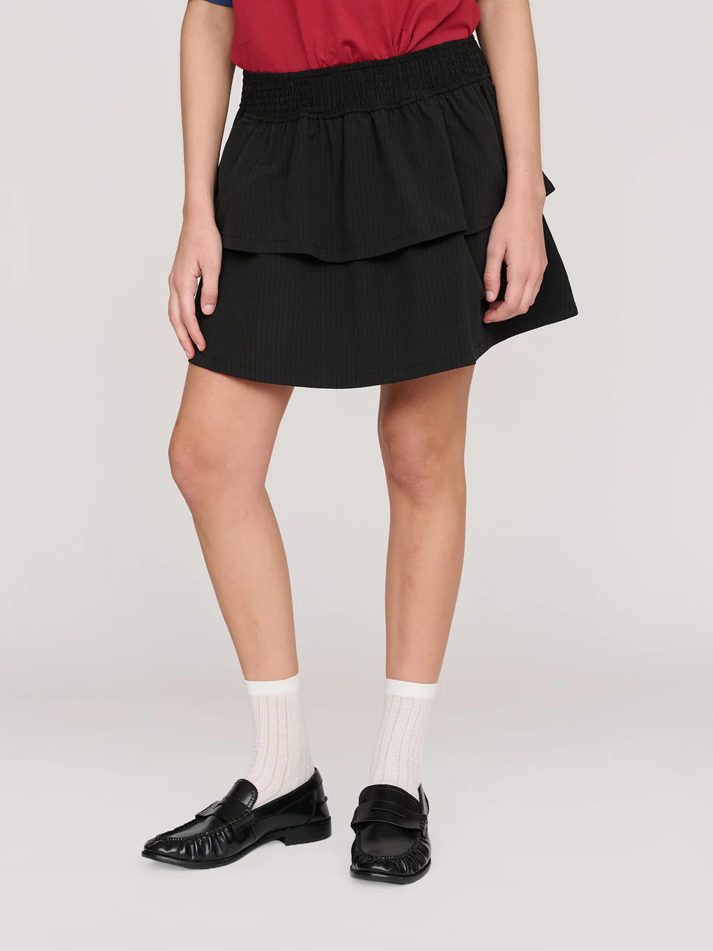 Double Tier Mini Skirt