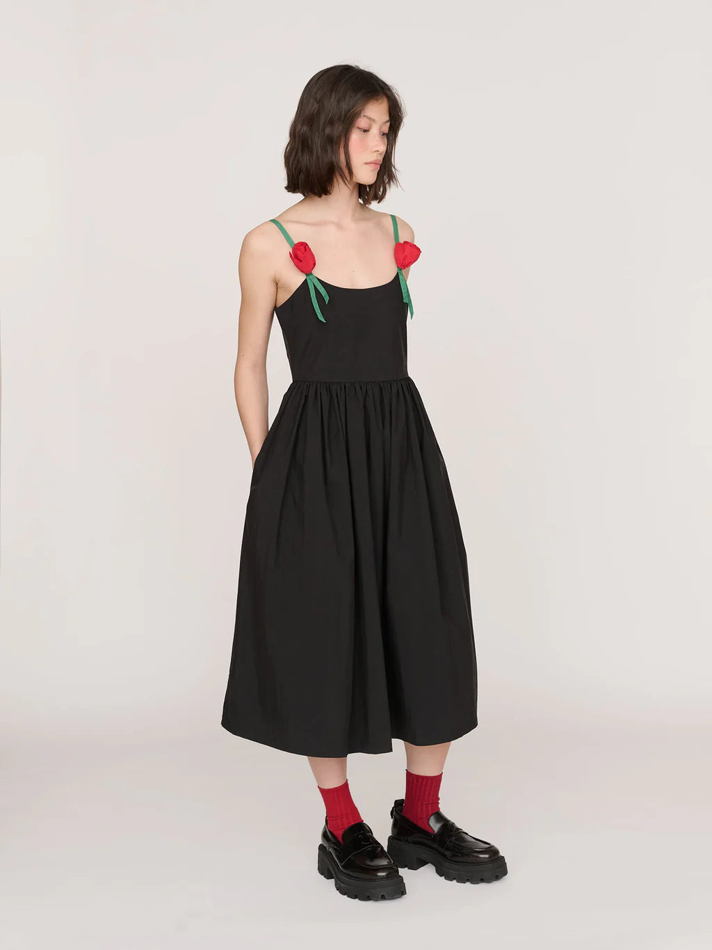 Tied In Bloom Midi Dress