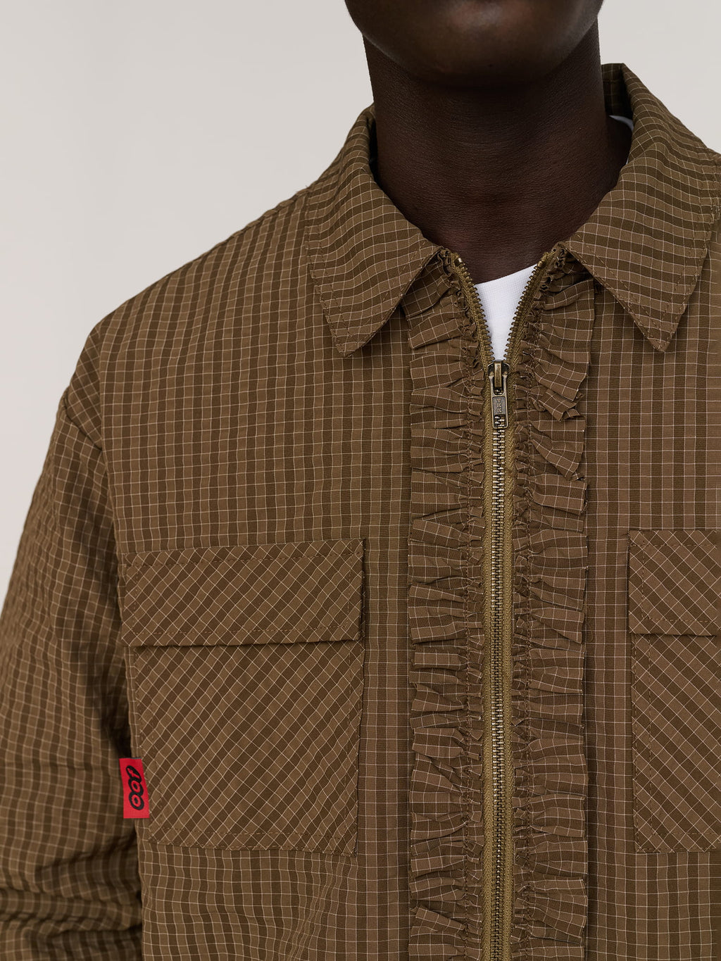 Zip Up Frill Track Jacket