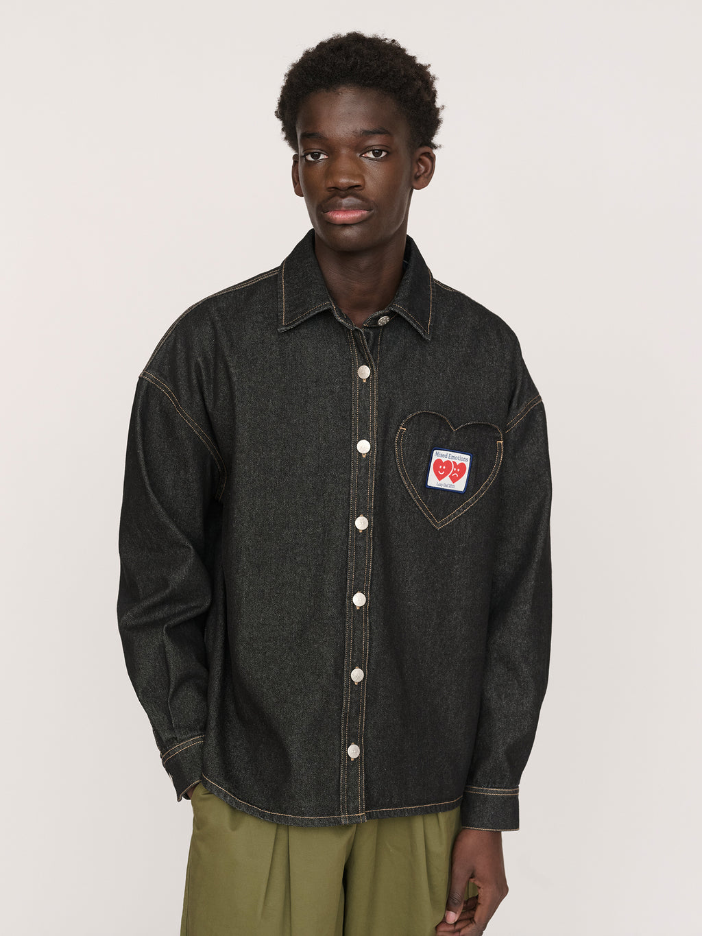 Heart Pocket Denim Shirt
