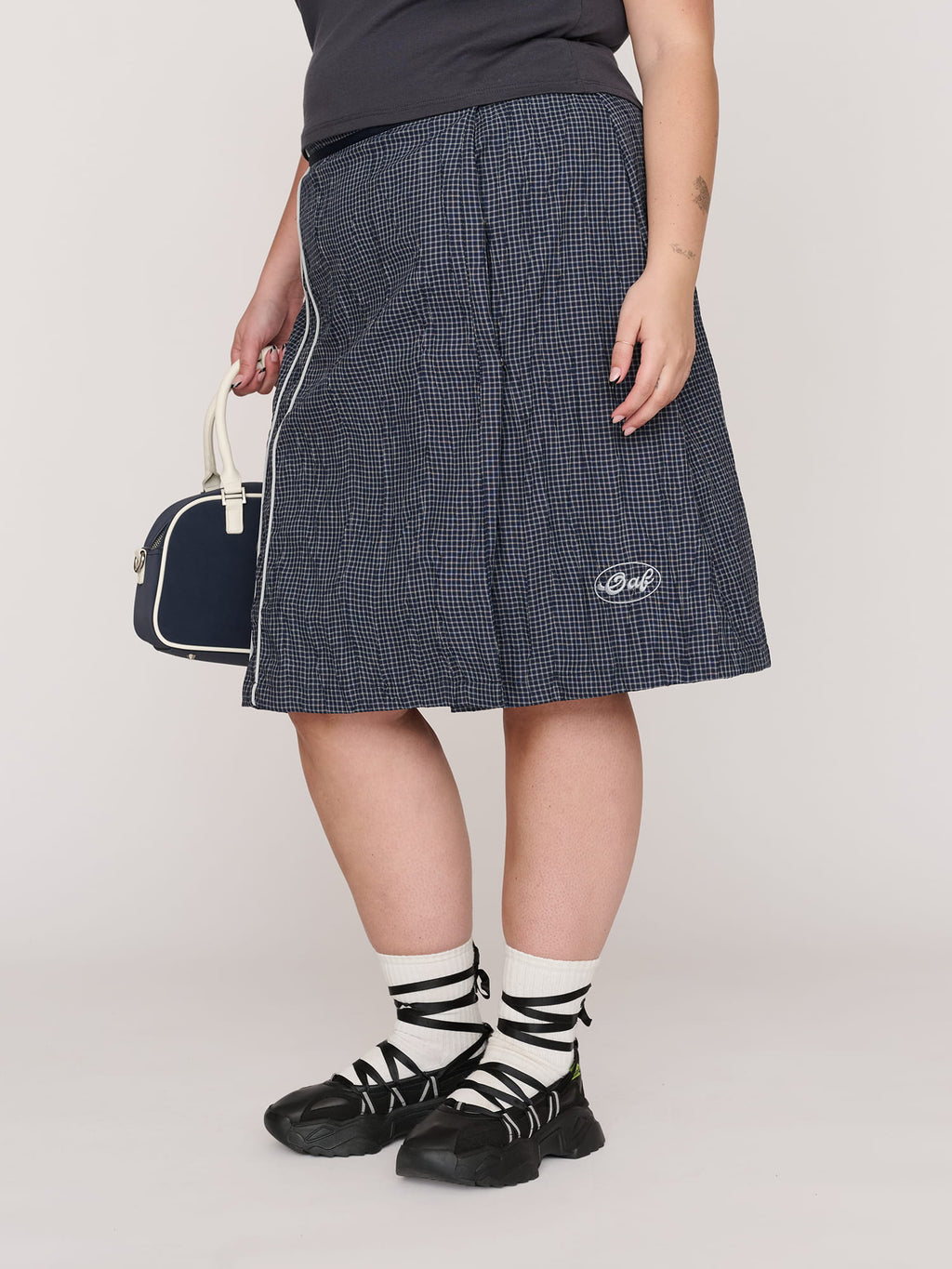 Racing Stripes Wrap Skirt