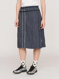 Racing Stripes Wrap Skirt