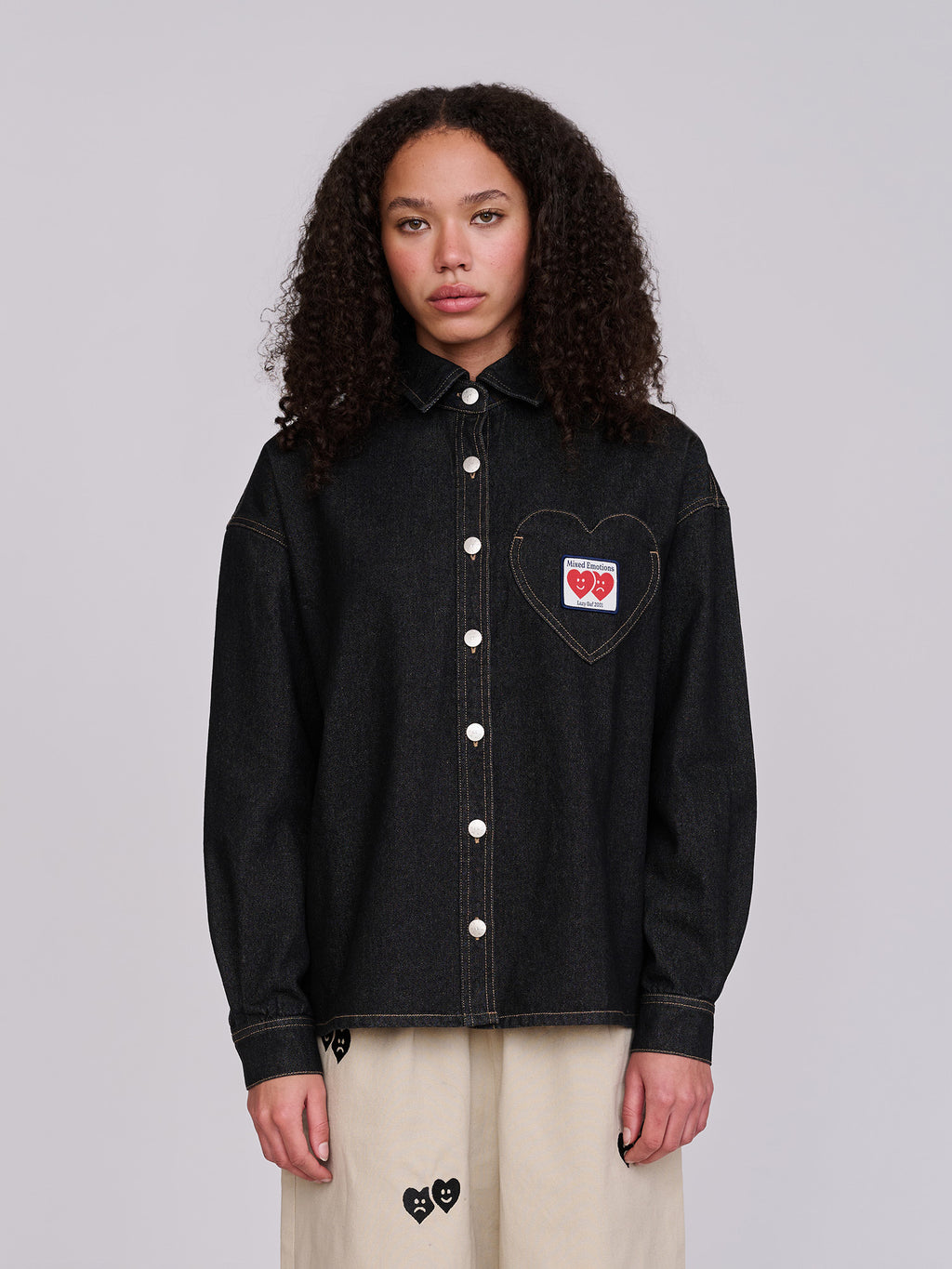 Heart Pocket Denim Shirt