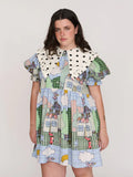 Fete Games Ruffle Collar Dress