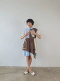 Pompompurin Mixed Stripe Shirt Dress