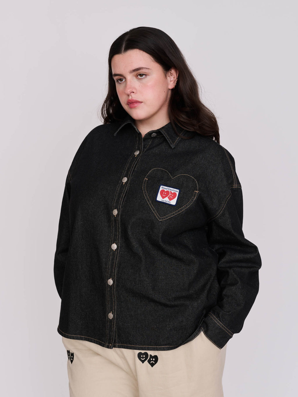 Heart Pocket Denim Shirt