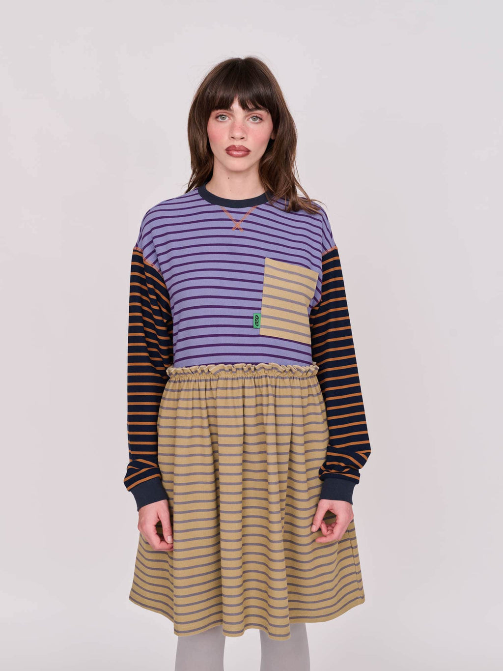 Mixed Stripe Sally Dress