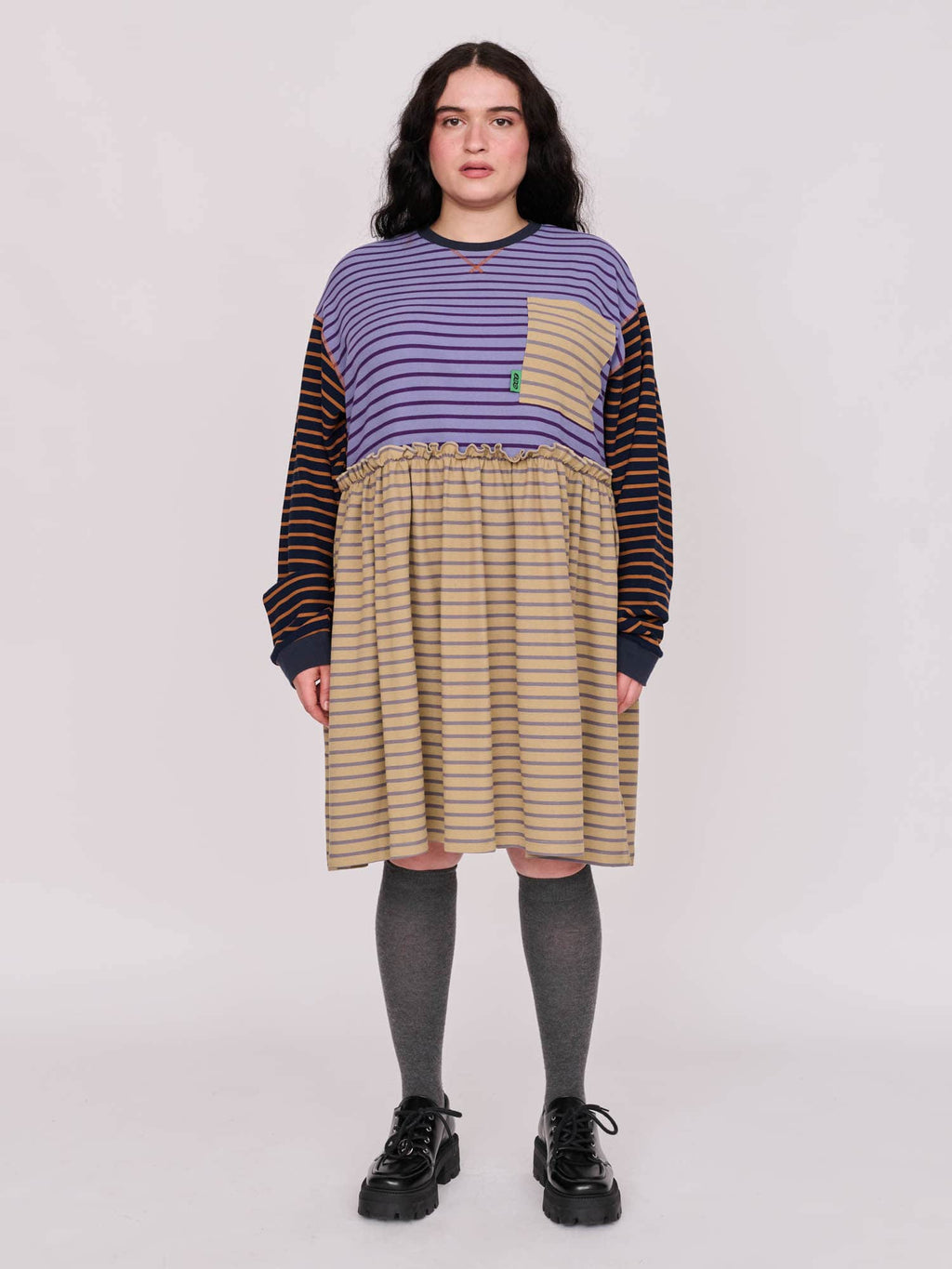 Mixed Stripe Sally Dress