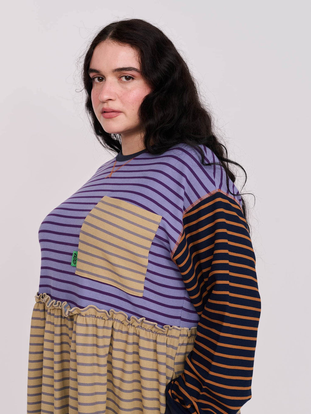 Mixed Stripe Sally Dress